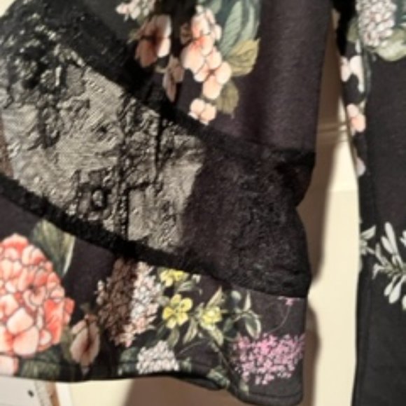 New York & Co. Black Floral dress - Picture 3 of 3